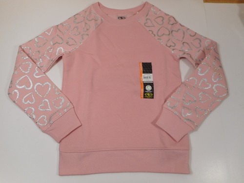Sweatshirt Mädchen Kleidung Vlies rosa mit Herzen sportlich funktioniert 6-6X, 14-16, 14-16P - Bild 5 von 7