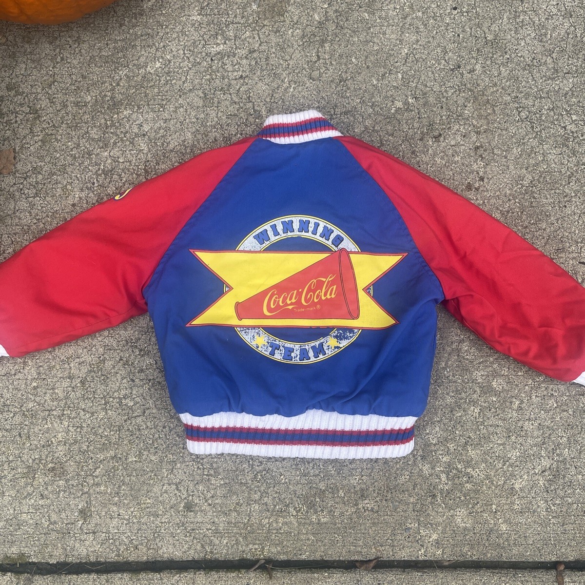 Veste Vintage Coca-Cola Années 80 - Équipe De Lutte Universitaire, Taille 14, Rare