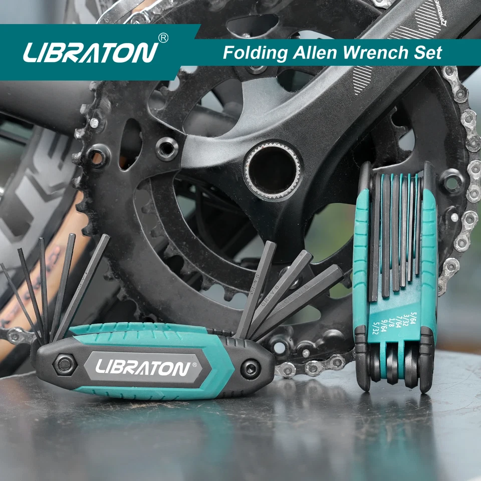 Folding Allen Wrench Set Metric/Standard SAE Portable Hex Head Socket Screws Kit - Image 4 of 4