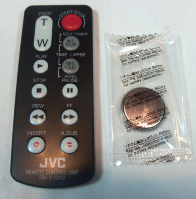 JVC Camcorder Remote Control RM-V705U OEM Replacement New Unused