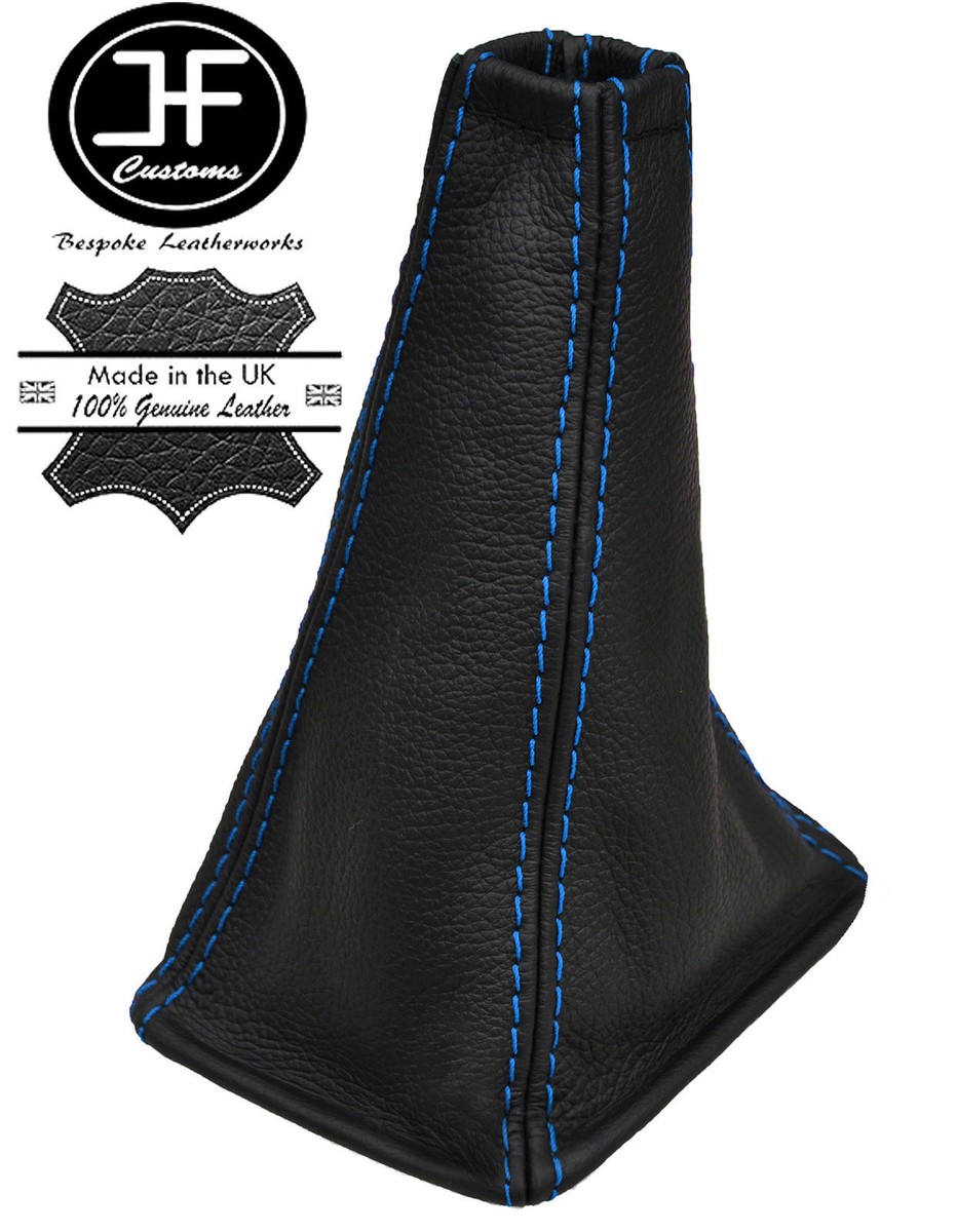 BLUE STITCH REAL LEATHER SHIFT BOOT FITS TOYOTA CELICA 83-85