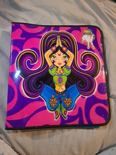 Vintage Lisa Frank Genie 3 Ring Binder