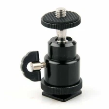 Mini Ball Head with Lock and Hot Shoe Adapter Camera Cradle for Canon