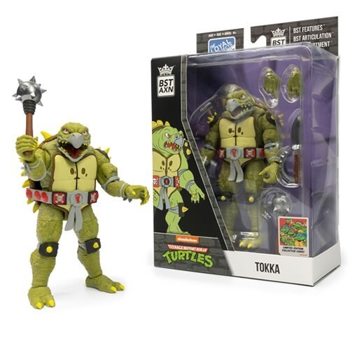 Figura de acción TMNT Tokka Teenage Mutant Ninja Turtles BST AXN sin usar y en caja - Imagen 1 de 6