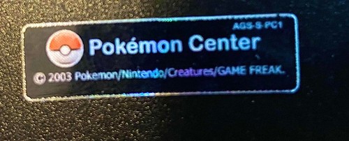 Nintendo Gameboy Game Boy Color Advance Replacement Label Sticker Pokemon Center - Picture 4 of 4