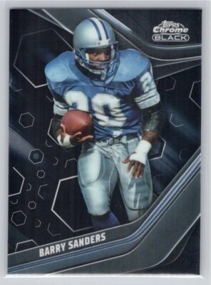 2023 Topps Composite #118 Barry Sanders Topps Chrome Black Detroit Lions