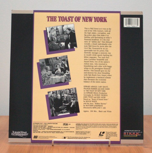 The Toast of New York-6886TU-1937- LaserDisc - Très bon état - Photo 2/2