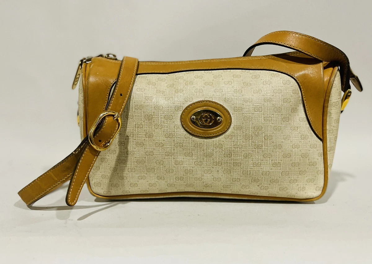 Vintage gucci monogram crossbody sale