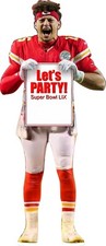 Patrick  Mahomes Party Sign 74 " Tall Life Size Cardboard Cutout Standee