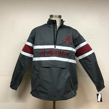 Alabama Crimson Tide Quarter Zip Nylon Windshell Pullover Jacket