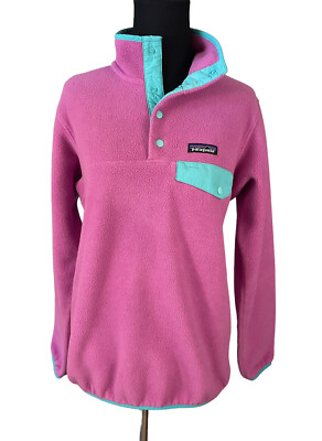 Patagonia Lightweight Synchilla Snap-T Fleece Mock Purple Small S