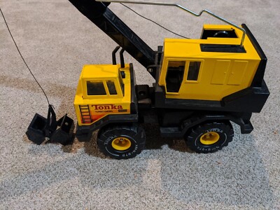 Vtg 1980's Tonka Turbo Diesel XMB 975 Clam Bucket Crane Truck | eBay