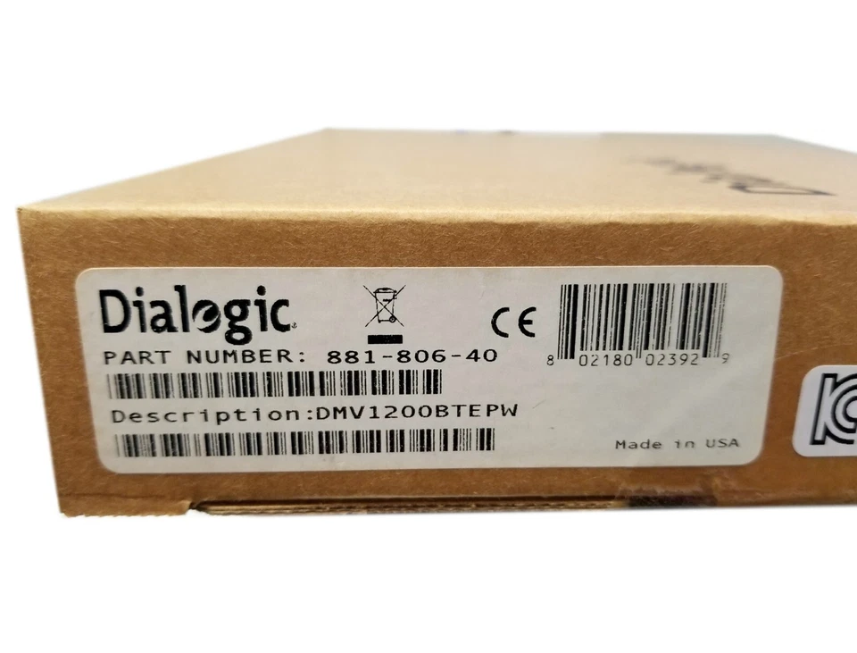 Dialogic DMV1200BTEPW - NEW FACTORY SEALED (881-806-40) - Image 2 of 3