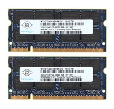 4 GB DDR2 4GB Nanya 2X 2GB PC2-5300 667Mhz 200Pin Memory RAM Laptop SO-DIMM CL5