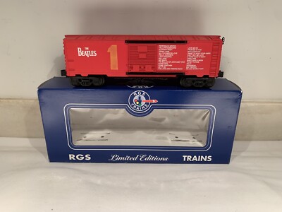 LIONEL RGS BEATLES BOXCAR! O GAUGE TRAIN ROCK N ROLL MUSIC GUITAR DRUMS BOX CAR