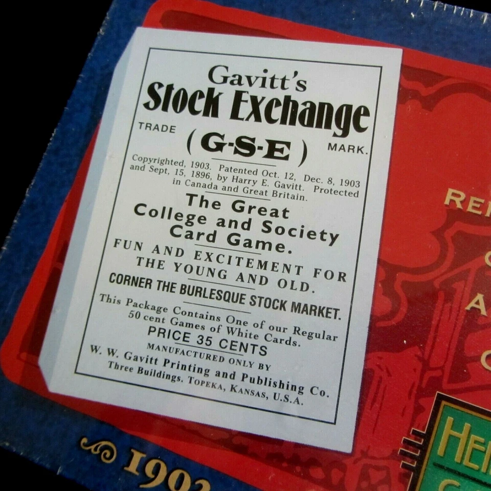 GAVITT'S STOCK EXCHANGE GAME--HEIRLOOM GAMES--BRAND NEW IN SHRINK WRAP - Image 2 of 4