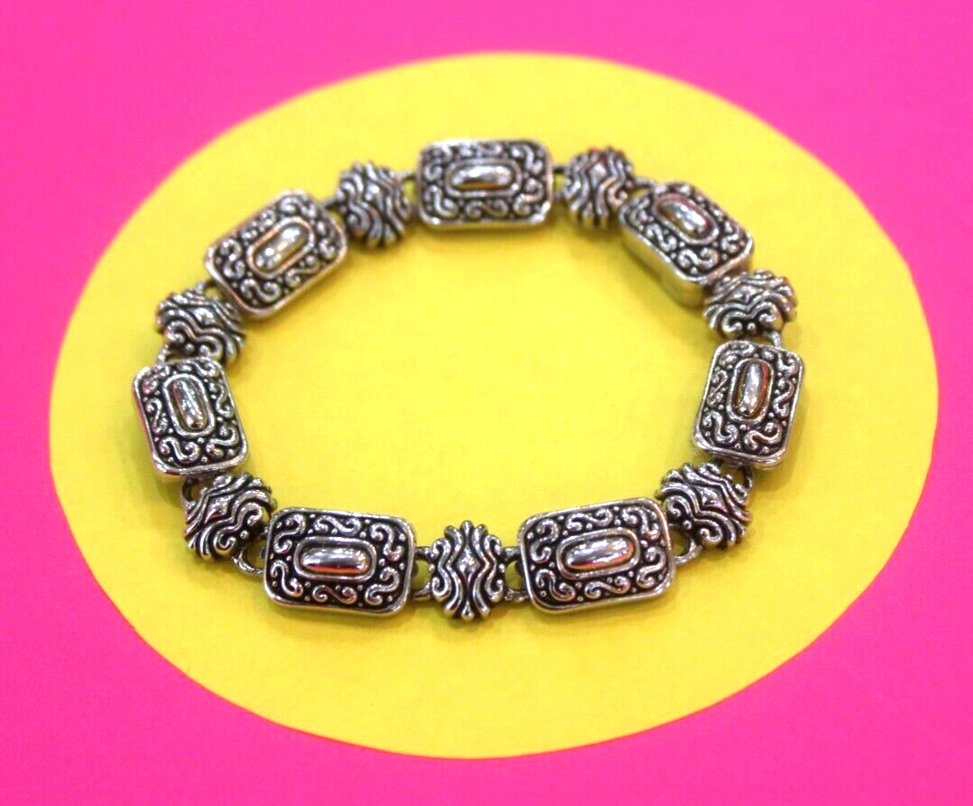 Brighton Decorative Link Round Rectangle Two Tone… - image 2