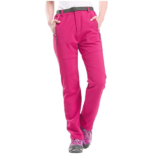 Women's Waterproof Pants Hiking Ski Snow Fleece Lined Insulated Outdoor Pants - Picture 23 of 27