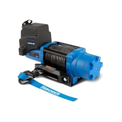 REINDEER New 12V Winch 6000 lb Load Capacity Electric Winch Kit Synthetic Rop...