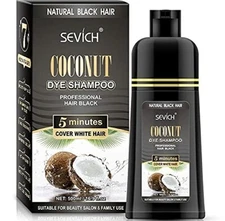 Coconut Black Permanent Hair Dye Instant Hair Dye Fast Color Shampoo Argan Oil