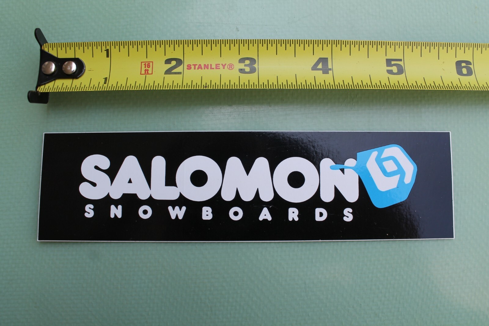 SALOMON Snowboards Nero Logo NEVE SNOWBOARD ADESIVO Vintage