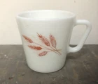 Vintage Pyrex Mug Autumn Harvest Wheat D Handle