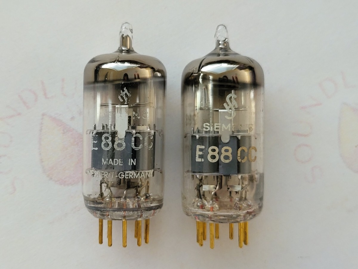 Siemens E88CC Silver Shields 真空管 2個セット Siemens E88CC Silver Shields 真空管 2個セット