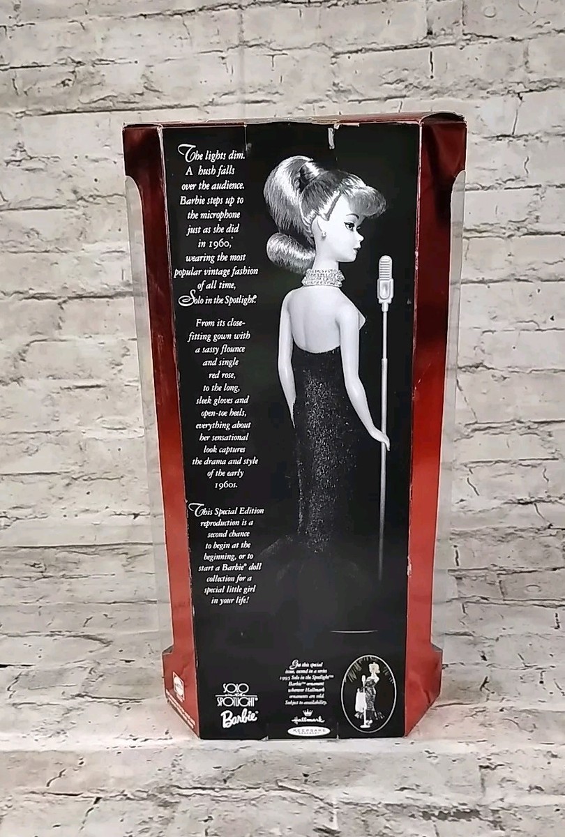 バービー復刻版1994年　Solo in the spotlight Amazon.com: Barbie Solo in the Spotlight 1994 Reproduction