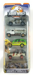 Matchbox-Jurassic-World-Legacy-Collection-Park-Island-Explorers-5-Pack-New