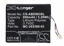 Battery For Amazon kindle 499,558,Kindle 7,Kindle 8,Kindle X,SY69JL,MC-265360-03