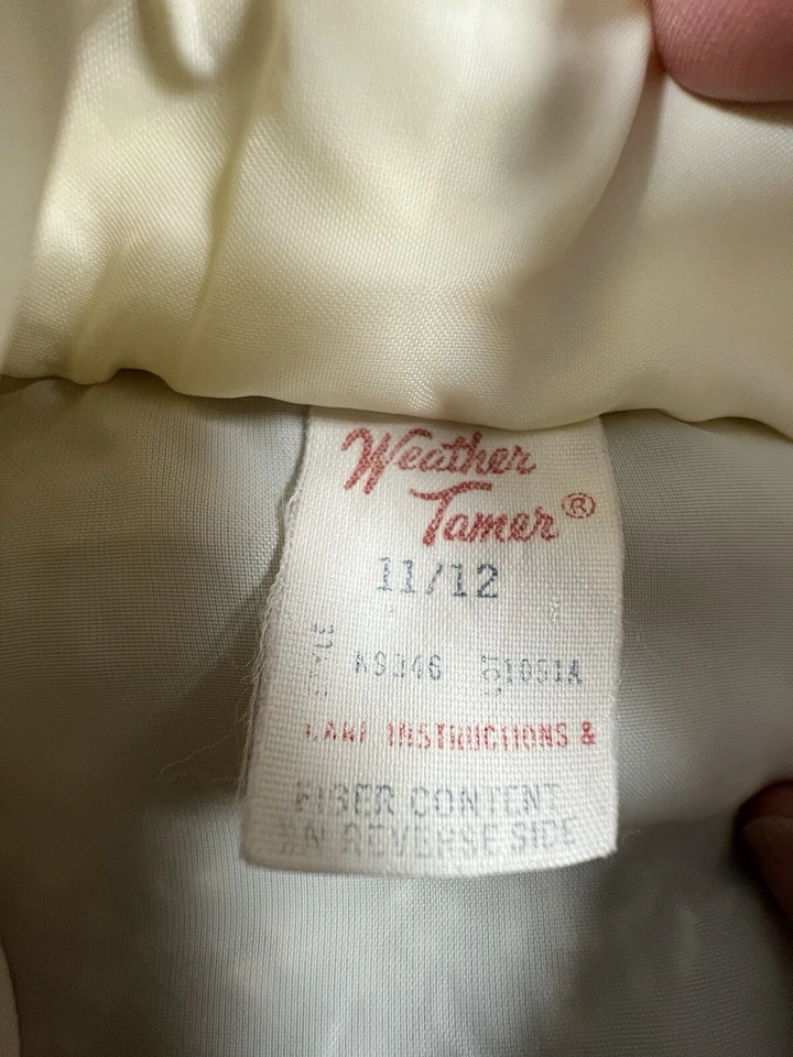 Vintage Weather Tamer Windbreaker Jacket Women's Sz 11-12 Full Zip - Image 4 of 4