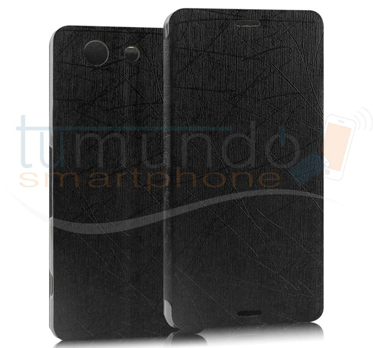 COODIO Custodia A Libro In Pelle Per Sony Xperia Z3 Compact, Cover Portafoglio Magnetica Con Funzione Stand E Slot Per Carte (Nero/Rosso) - 5