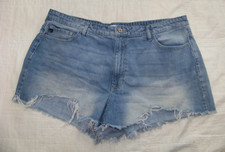 Women's KanCan Distressed Denim Jean Shorts - Size 3XL