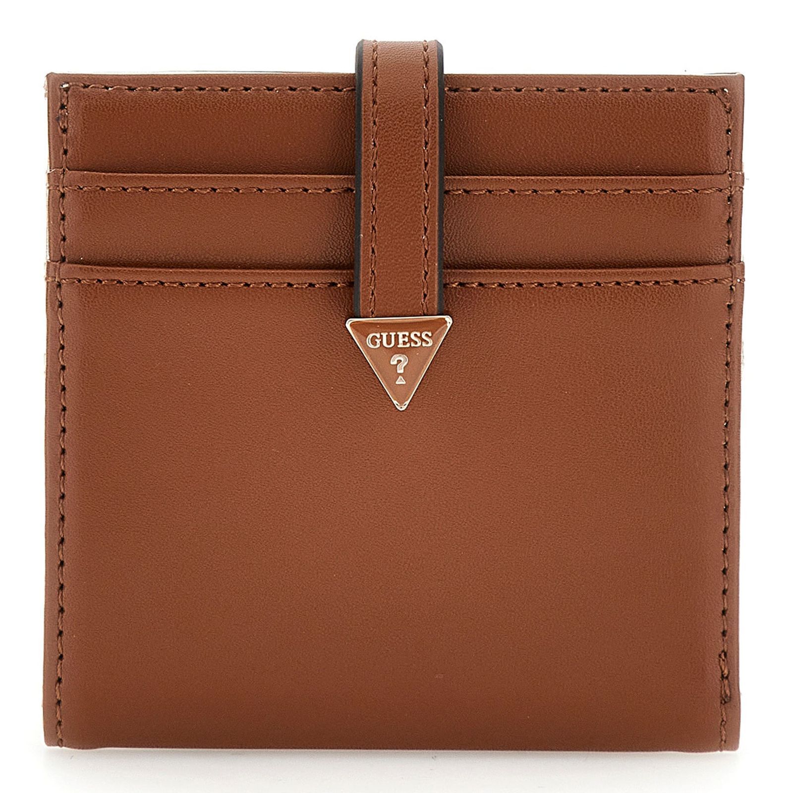 GUESS card case Laurel SLG Tab Card Case Cognac