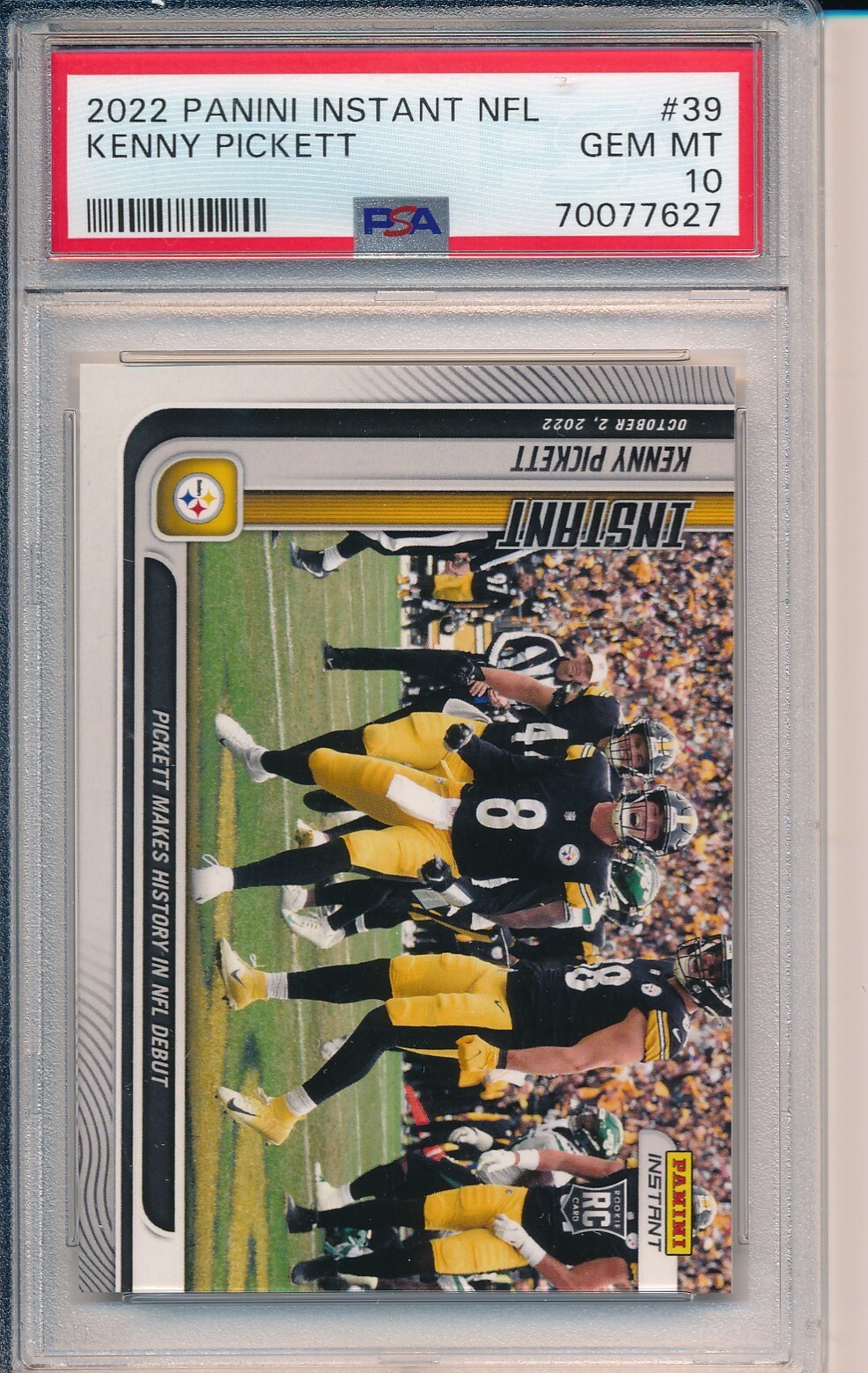 Kenny Pickett Panini Instant NFL #39 Base