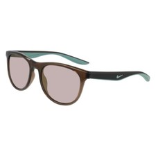 Nike Unisex Wave 53mm Mirrored Round Sunglasses Ironstone Brown DQ0854-004