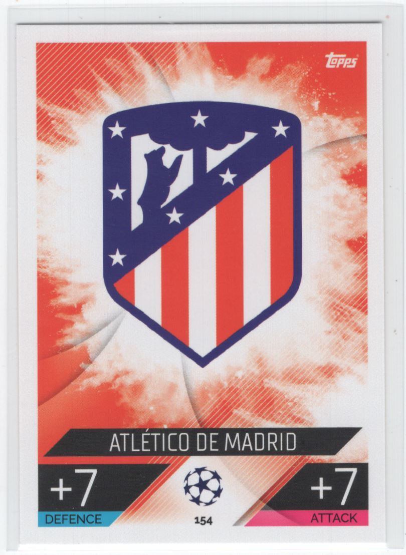 -2022 Topps Match Attax Team Card * Atletico de Madrid #154