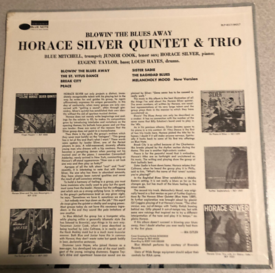 Horace Silver Quintet & Trio Blowin' The Blues Away LP Blue Note