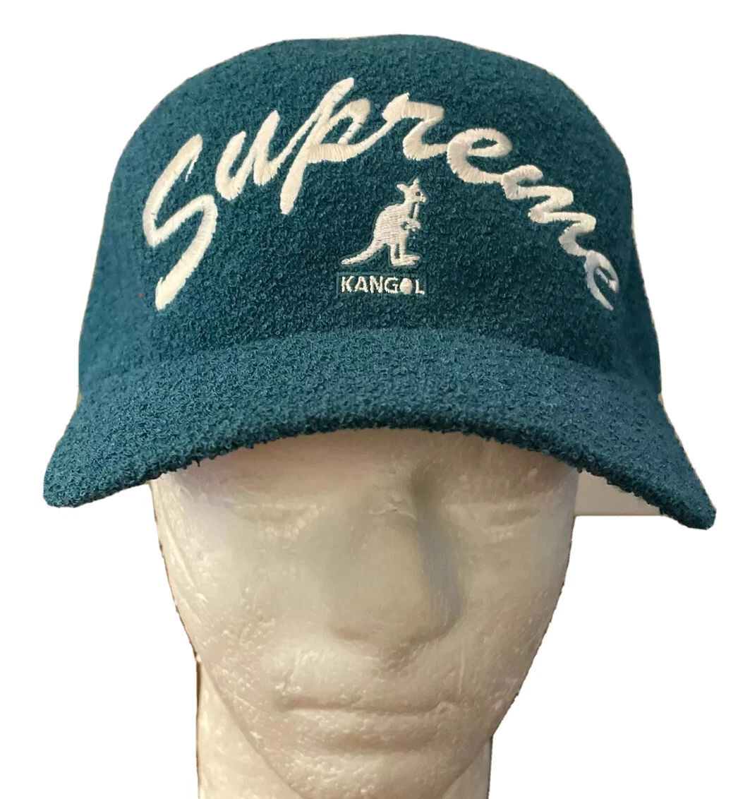 SUPREME/ KANGOL BERMUDA SPACECAP TEAL SIZE XL SS21 WEEK 6 IN HAND