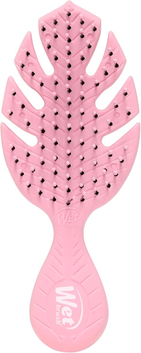 Mini WetBrush Go Green Detangler Pink Eco-Friendly Travel Hair Brush