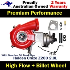 Turbo Pros GEN1 High Flow Turbo+Genuine Oil Feed Pipe For Holden Cruze Z20D 2.0L