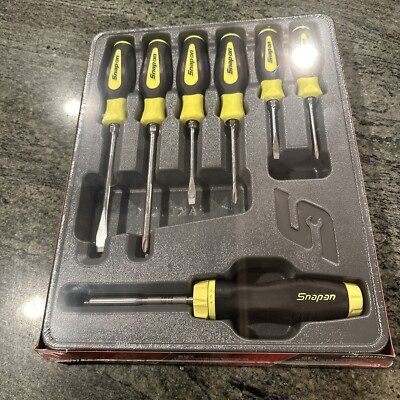 Snap-on sgdx60rathv 6 pc screwdriver set with ratcheting