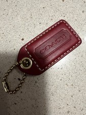 coach leather key ring