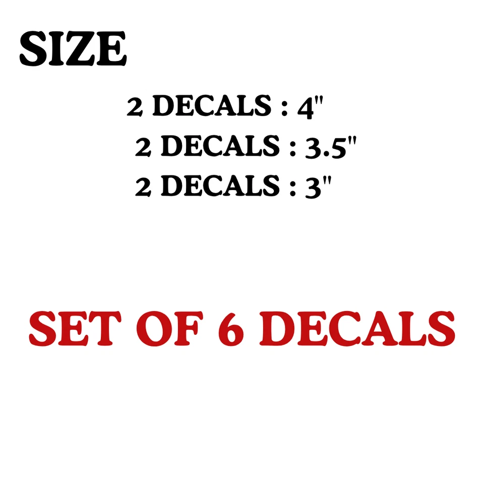 6 x Calcomanías adhesivas de pinza de freno estilo recto Land Rover pegatinas de coche Foto 3 de 4