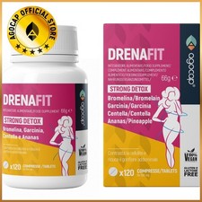 Drenante Forte Diuretico Dimagrante con Bromelina Ananas Garcinia 120cpr DRENAFI