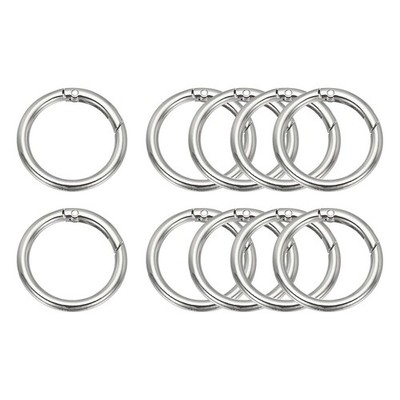 10 Stück für Rundclips aus Zinklegierung 1,25\'' silber