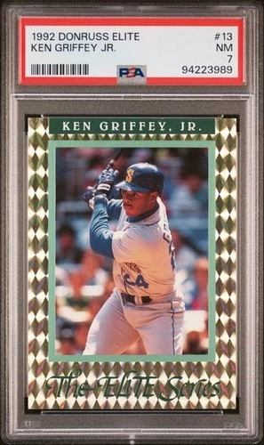1992 DONRUSS ELITE KEN GRIFFEY JR. (#6076/10,000)  #13 PSA 7!