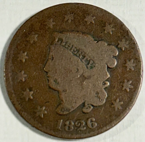 1826-P Large Cent — photo from the most recent tracked eBay sale