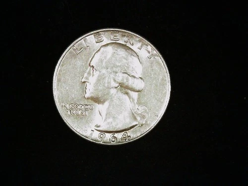 1964-P Washington Quarter (90% silver) AU (1).