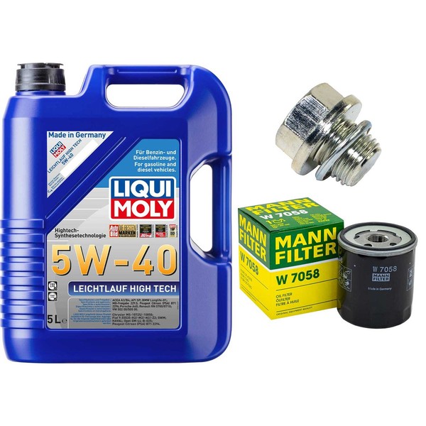MotoröL Filter Set 5W-40 5 Liter + ÖLablassschraube FüR Suzuki Grand Vitara I-image